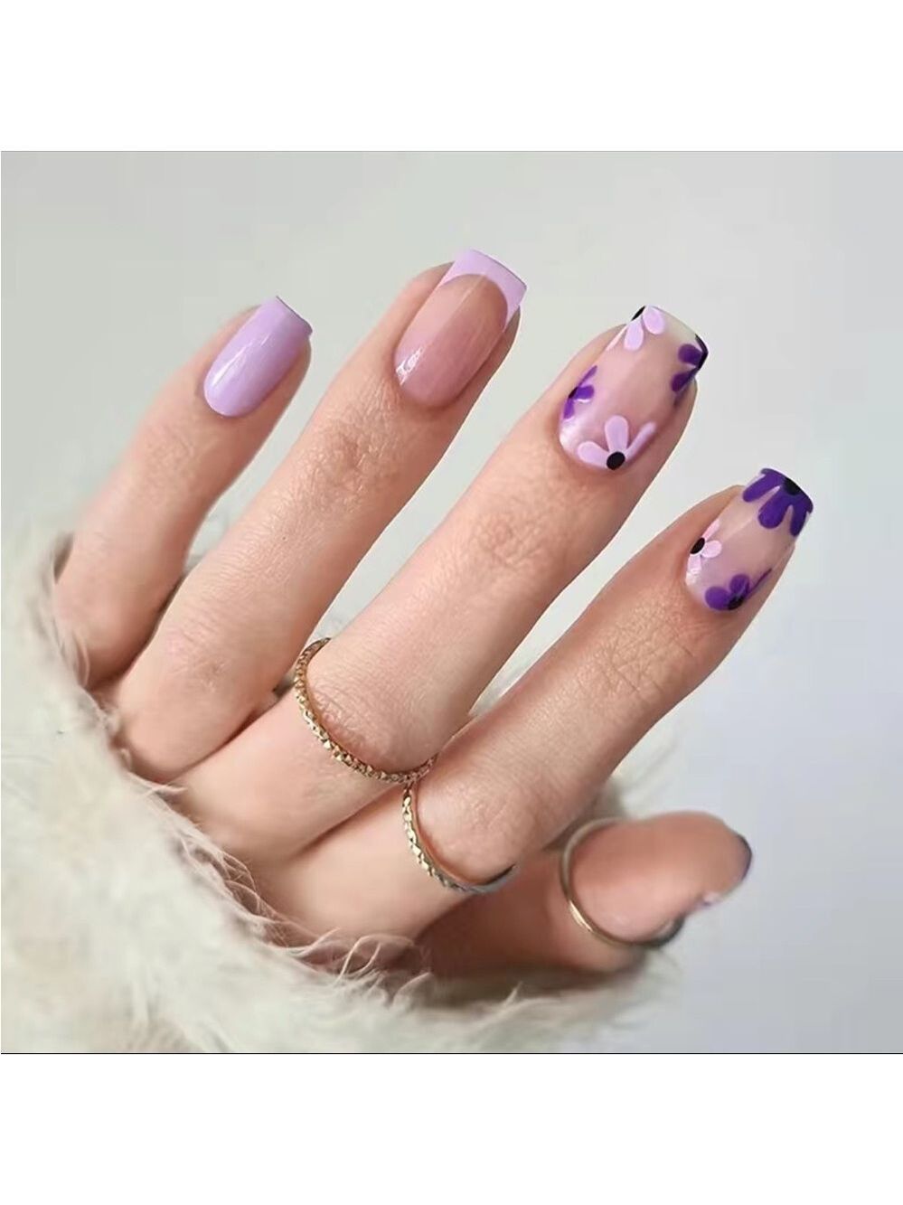 Retro Purple - Nail Junkie - full artificial nail set